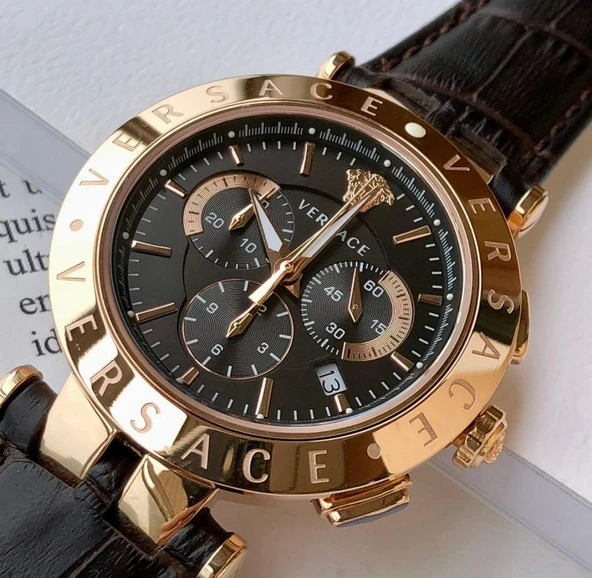 Versace VRSCVERQ00320 Erkek Kol Saati VERQ00320 - Resim 2