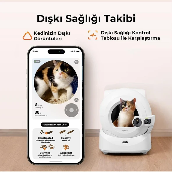 Petkit Purobot Ultra Akıllı Kedi Tuvaleti Beyaz - 7