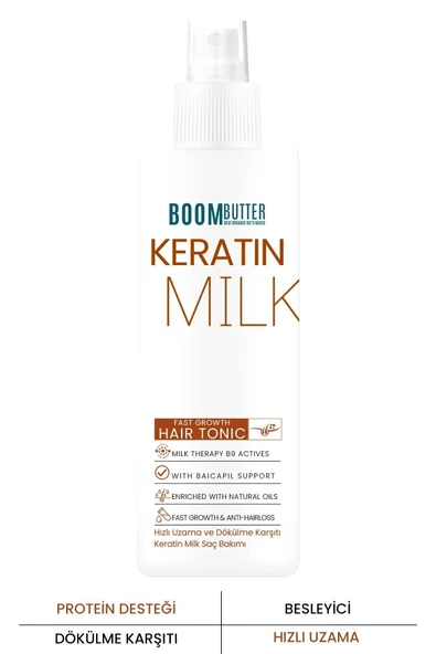 PROCSIN BOOM BUTTER KERATİN MİLK (SÜTÜ) HIZLI UZAMA DÖKÜLME KARŞITI SAÇ SPREYİ 150ML - 2