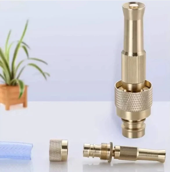 AYARLANABILIR BASINÇLI HORTUM BAŞLIĞI GOLD - Resim 2