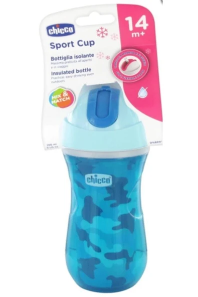 Chicco Isı Yalıtımlı Sport Bardak Pipetli 14+ Ay Erkek 266 Ml ürün görseli