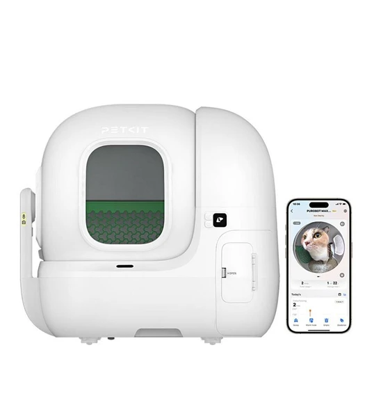 Petkit Purobot Max Pro Akıllı Kedi Tuvaleti Beyaz