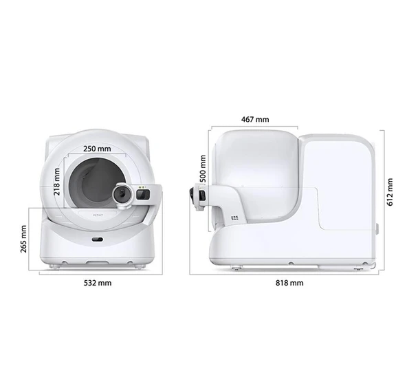 Petkit Purobot Ultra Akıllı Kedi Tuvaleti Beyaz - 4