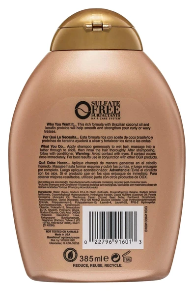 OGX Brazilian Keratin Therapy Şampuan 385ML - 2