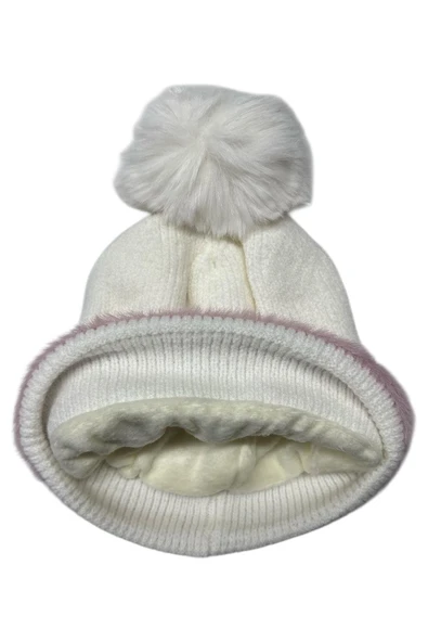 Suyutti Kadın Ponponlu Örme Bere - Resim 4