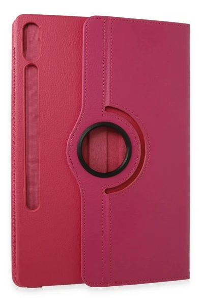 Litae Trend BFS Samsung Galaxy X610 Tab S9 FE Plus 12.4 Kılıf 360 Tablet Deri Kılıf - Pembe - Resim 2
