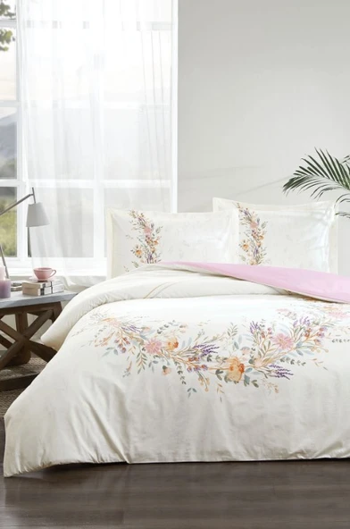 Özdilek Lavender Lila Çift Kişilik %100 Pamuk Nevresim Takımı