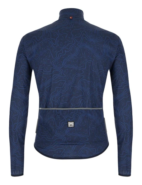 Santini EROICA NEBULA ARTE Erkek Rüzgarlık Bisiklet Ceketi ER33275NEBULARTE - Resim 3