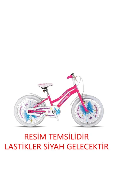 GERONİ 16JANT BUTTERFLY ÇOCUK BİSİKLETİ SİYAH LASTİKTİR
