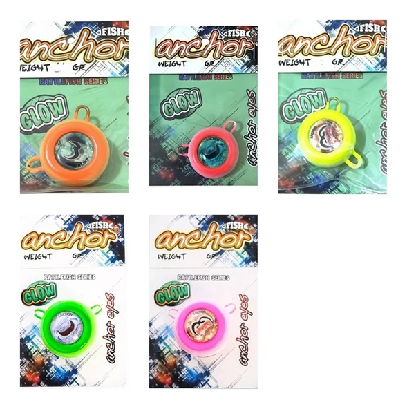 Anchor Melek Gözü [ Glowlu ]  KIRMIZI 100 Gr - 3