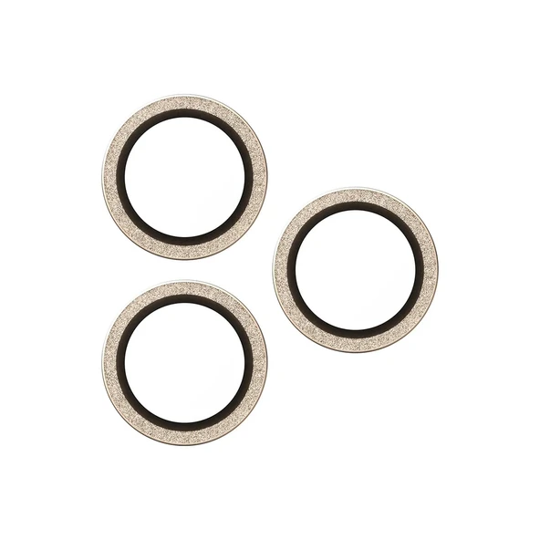 Panzerglass Apple 17 Pro Max Hoops Glitter Simli Gold Kamera Lens Koruyucu (Hizalama Aparatı) - Resim 3