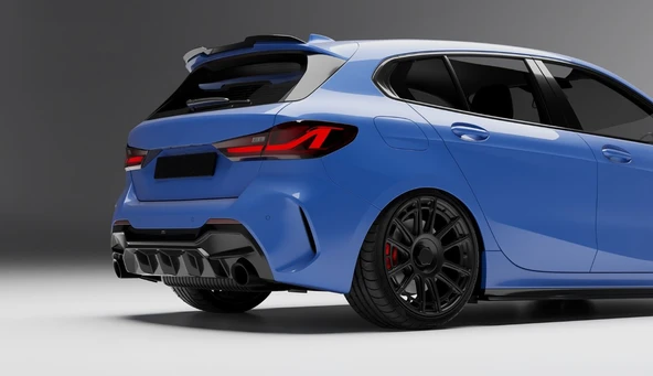 Bmw F40 1 Serisi İçin 1.35 Görünüm Difüzör (PARLAK SİYAH) - Resim 3