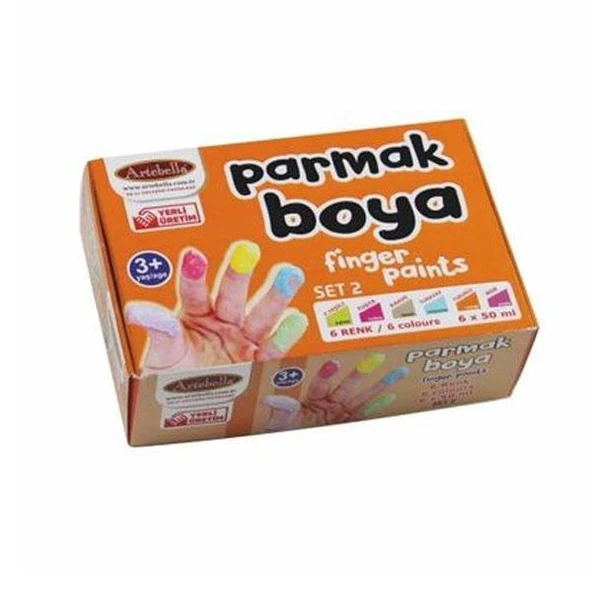 Artebella Parmak Boya 6 Lı Set-02 50 CC Abs60050 ürün görseli
