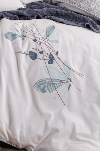 Flosh Linea 7 Parça %100 Pamuk Çift Kişilik Pikeli Nevresim Takımı ürün görseli