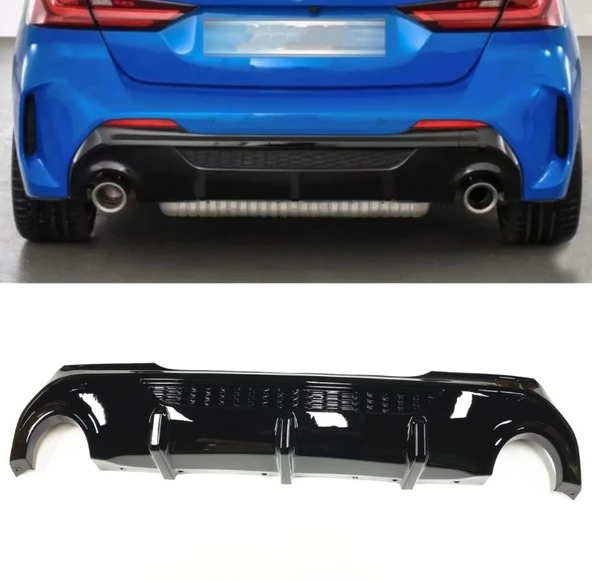 Bmw F40 1 Serisi İçin 1.35 Görünüm Difüzör (PARLAK SİYAH) ürün görseli 1