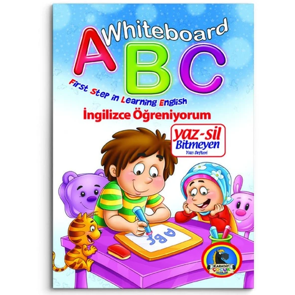 Whiteboard ABC First Step in Learning English / Yaz-Sil Bitmeyen Yazı Defteri ürün görseli