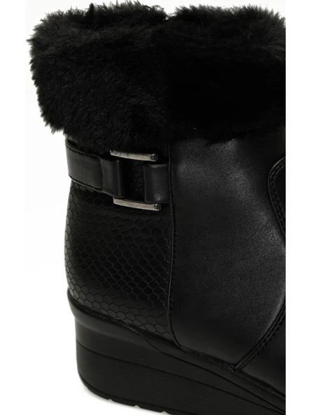 POLARİS 166605 4PR FERMUARLI KÜRKLÜ ANATOMİK KISA DÜZ BOT - Resim 9