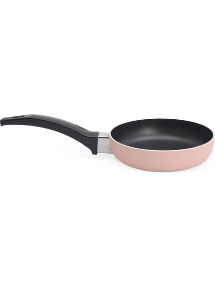 Teflon Mini Sos Tavası 12 cm - Açık Pembe - Resim 2