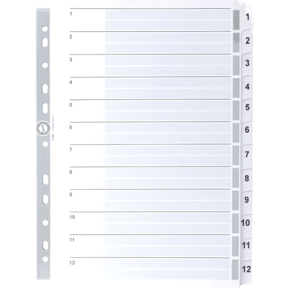 Serve Seperatör 1-12 Rakamlı Kağıt A4 SV5325 ürün görseli