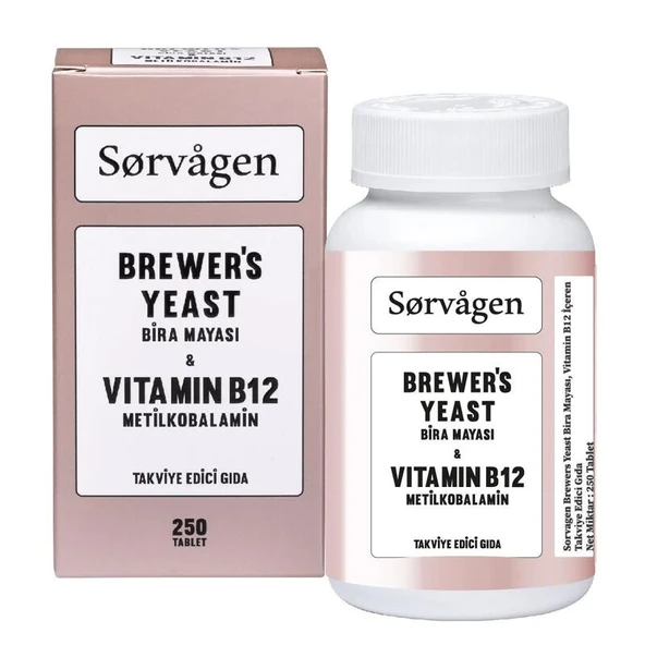Sorvagen Brewers Yeast (Bira Mayası) Vitamin B12 250 Tablet ürün görseli