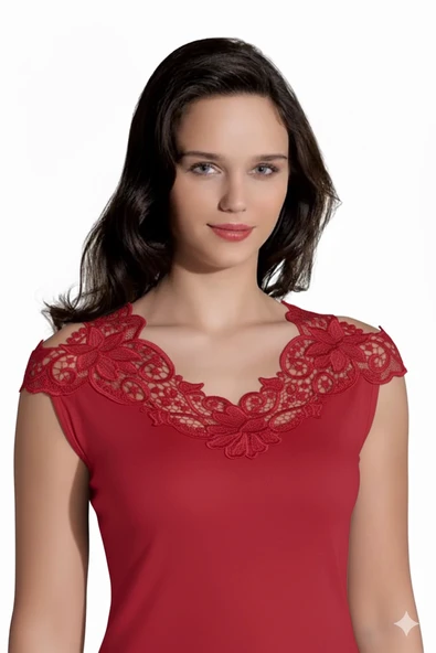 Şahinler Arkası Güpürlü Atlet B396 ürün görseli