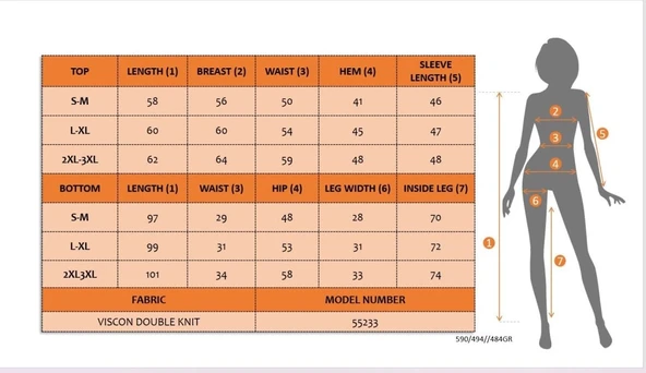 MDB Kadın Uzun Kollu V Yakalı Viskon Iki Iplik Bluz Ve Pantolon Ikili Takım - Resim 7