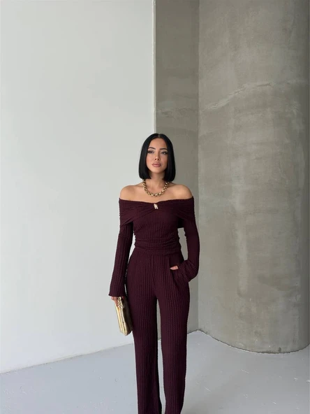 MADONNA YAKA ÖNÜ BROŞLU BÜRÜMCÜK TAKIM - Resim 4