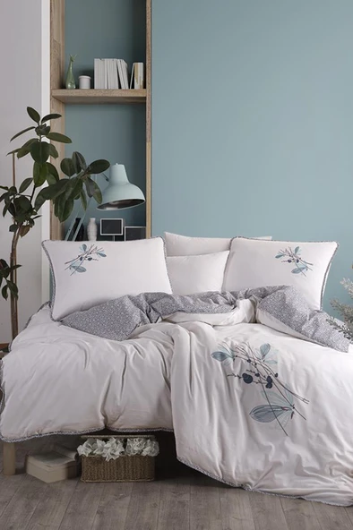 Flosh Linea 6 Parça %100 Pamuk Çift Kişilik Nevresim Takımı ürün görseli