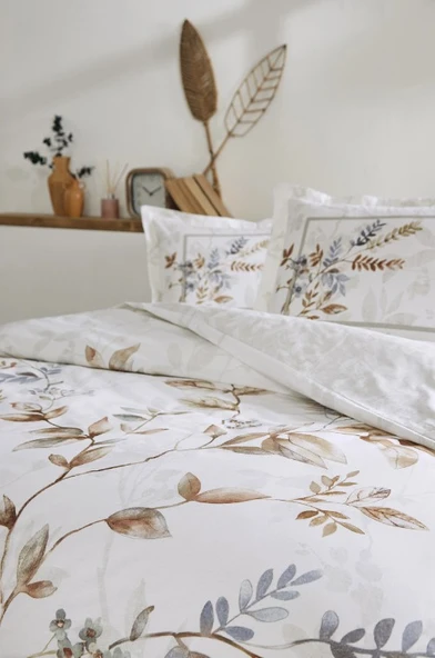 Özdilek Cuivre Gri Çift Kişilik %100 Pamuk Nevresim Takımı - 2