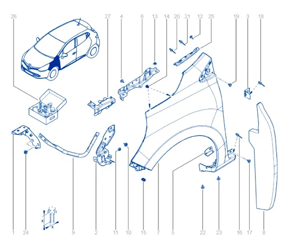 Ford Panel Komple - Kapı Trimi - Panel Komple - Kapı Trimi - F1eb A27407 Eb1f50 ürün görseli 1