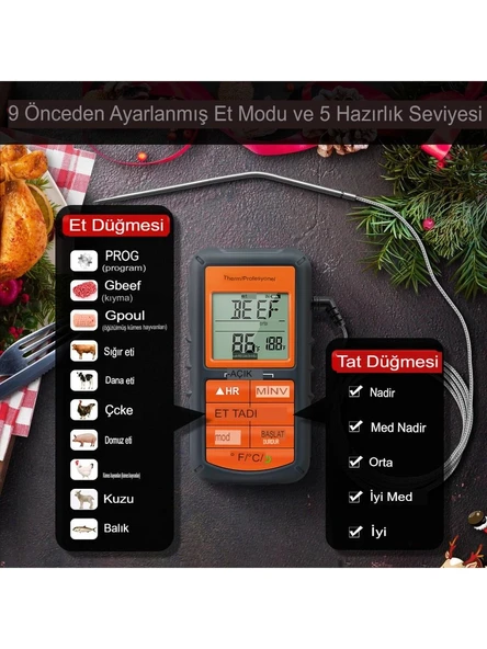 Cosmostech Thermo TP-06B Dijital Et Termometresi - 3