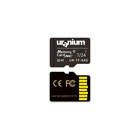 UR-TF-32G 32GB Micro Sd Card U3 7/24 Hafıza Kartı 100/40MBS ürün görseli 1