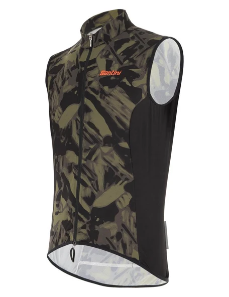 Santini Nebula Gravel Wind Vest Erkek Rüzgarlık Yelek 0M54275NEBULGRAV - Resim 2