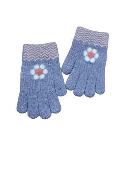 Kitti 4-8 Yaş Kız Çocuk Yumuşak Sevimli Eldiven - Resim 7