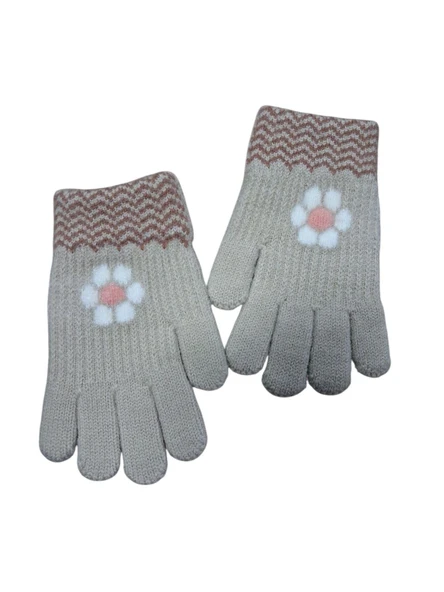 Kitti 4-8 Yaş Kız Çocuk Yumuşak Sevimli Eldiven ürün görseli 1