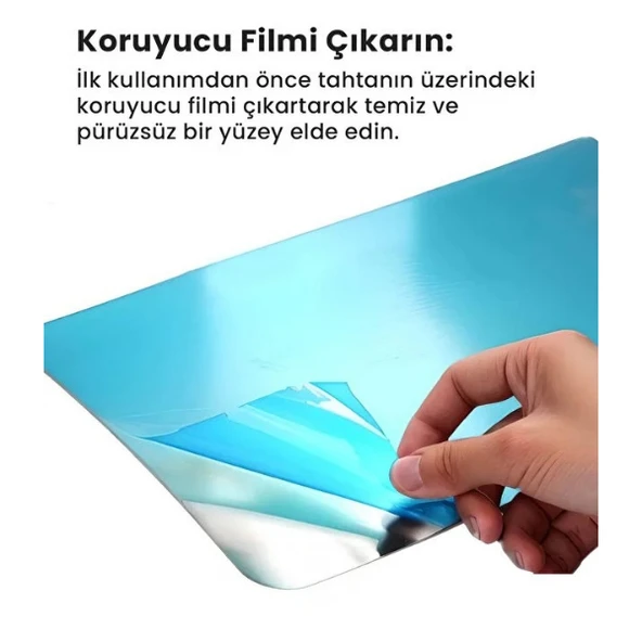 2&apos;li Paslanmaz Çelik Kesim Panosu Seti - Resim 4