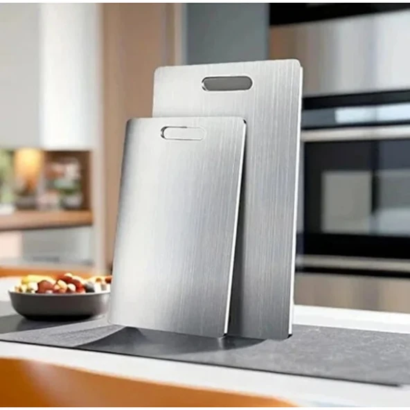 2&apos;li Paslanmaz Çelik Kesim Panosu Seti ürün görseli