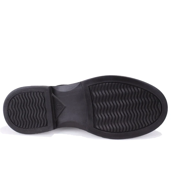 Dagoster DZA07-8892550 Siyah Günlük Bağcıklı Loafer  Kadın Ayakkabı - Resim 4