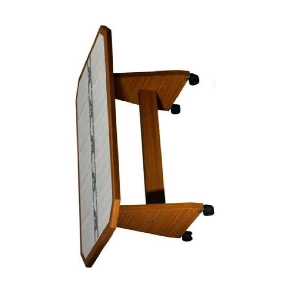 Fayanslı Tekerlekli Sehpa 5 Taşlı - Resim 4