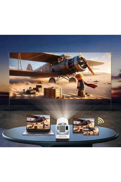 HY300ProMax Bataryalı Android Akıllı Projektör - 4K Destekli, WiFi6, Taşınabilir Ev Sineması - 5