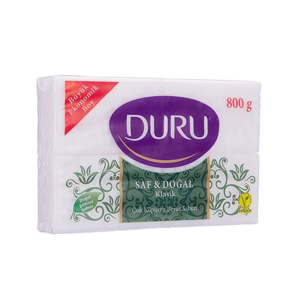 Duru Beyaz Kalıp Sabun 800 gr (4x200) x 2 Adet - Resim 2