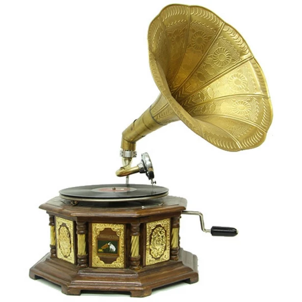 Gramofon Plakçalar 533 Sekizgen Bronz Kakma Kurmalı ASIG523DB ürün görseli