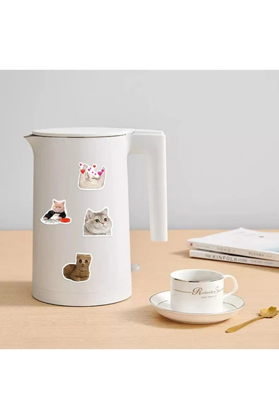 Çılgın Kediler Macbook Notebook Tablet Telefon Ajanda Laptop Defter Sticker Seti - 4