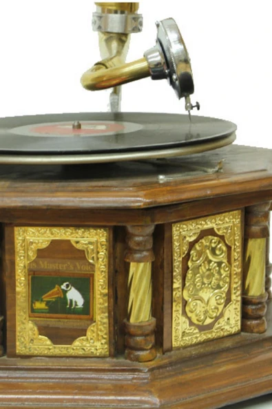 Gramofon Plakçalar 533 Sekizgen Bronz Kakma Kurmalı ASIG523DB - Resim 10