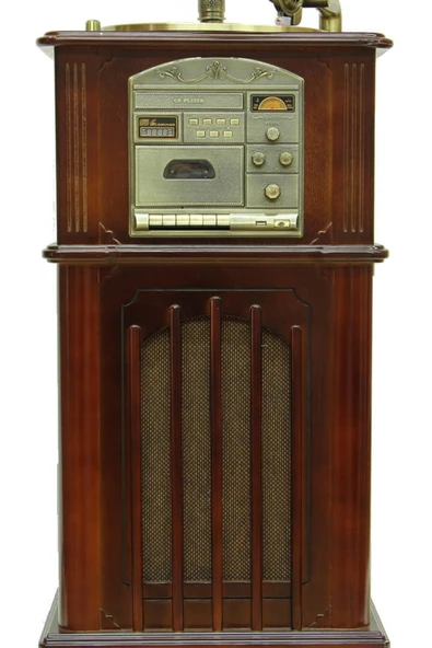 Gramofon Ahşap Standlı Plakçalar 135cm Radyo Bluetooth Usb Pikap C0352 - Resim 7