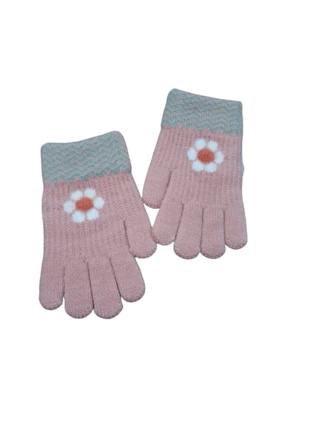 Kitti 4-8 Yaş Kız Çocuk Yumuşak Sevimli Eldiven - Resim 5