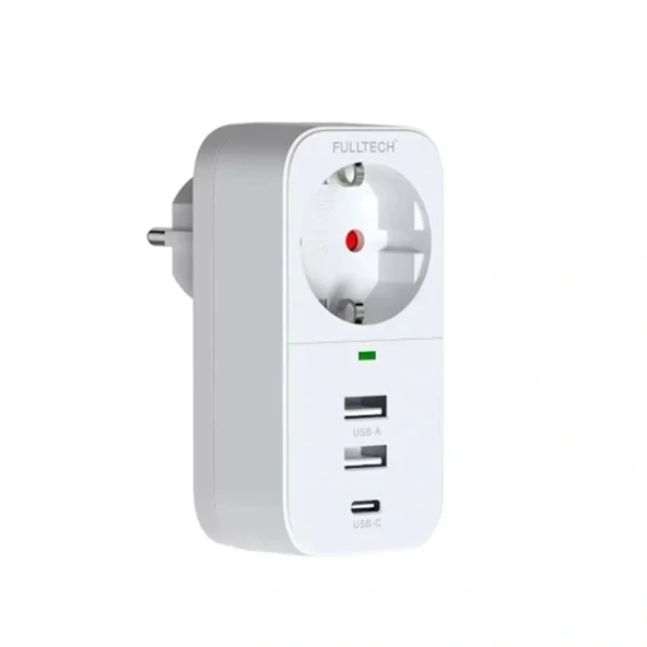 Fulltech Ftr-17 Akıllı Priz 1xtype-c 2xusb