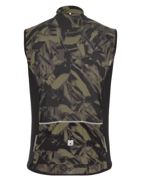 Santini Nebula Gravel Wind Vest Erkek Rüzgarlık Yelek 0M54275NEBULGRAV - Resim 3