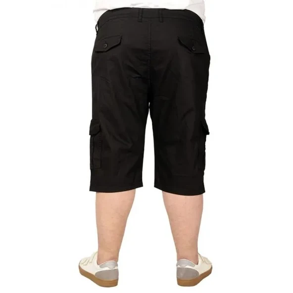 Büyük Beden Erkek Kapri Klasik 21401 Siyah - Resim 3