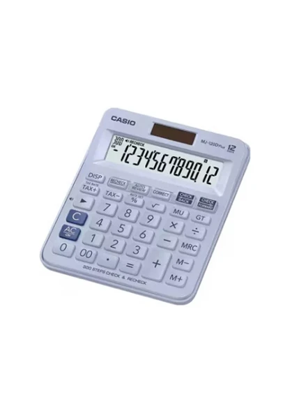 Casio MJ-120D Plus Mavi Masaüstü Hesap Makinesi ürün görseli